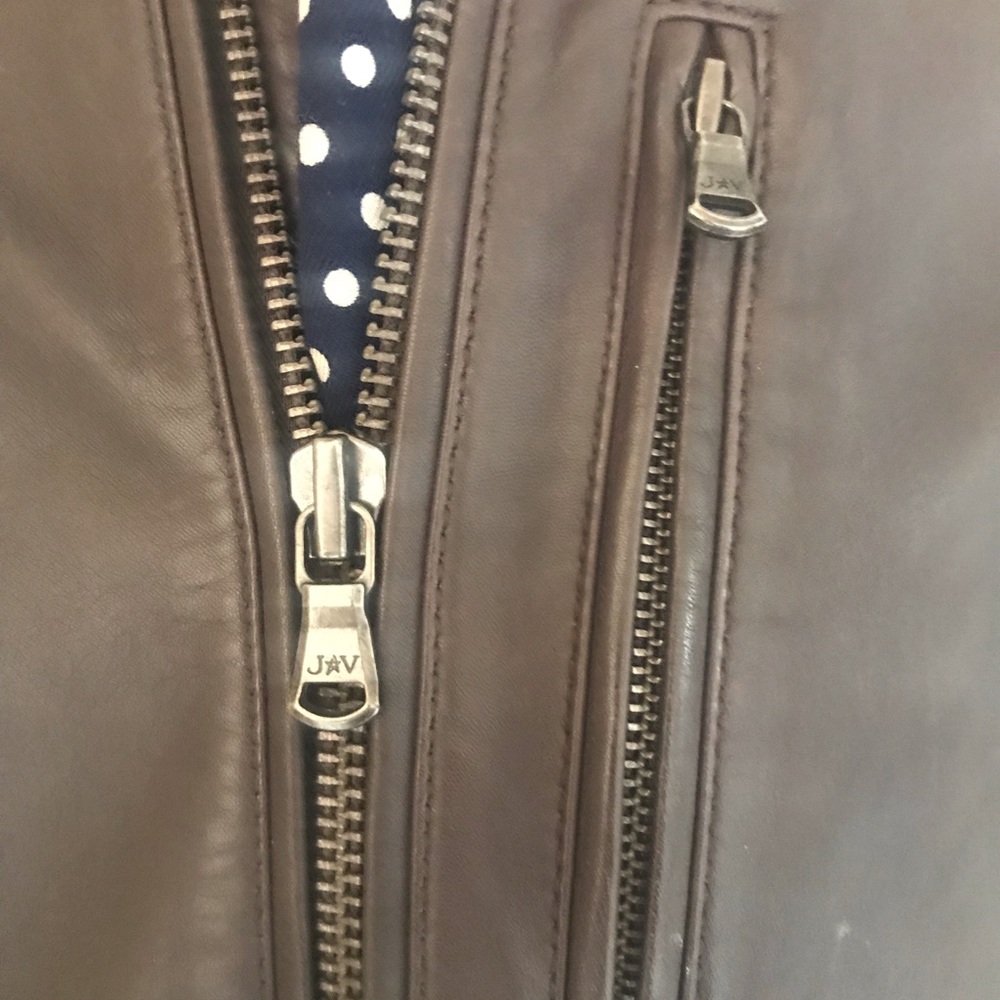 JOHN VARVATOS  LEATHER CLASSIC BOMBER JACKET - Picture 3 of 6